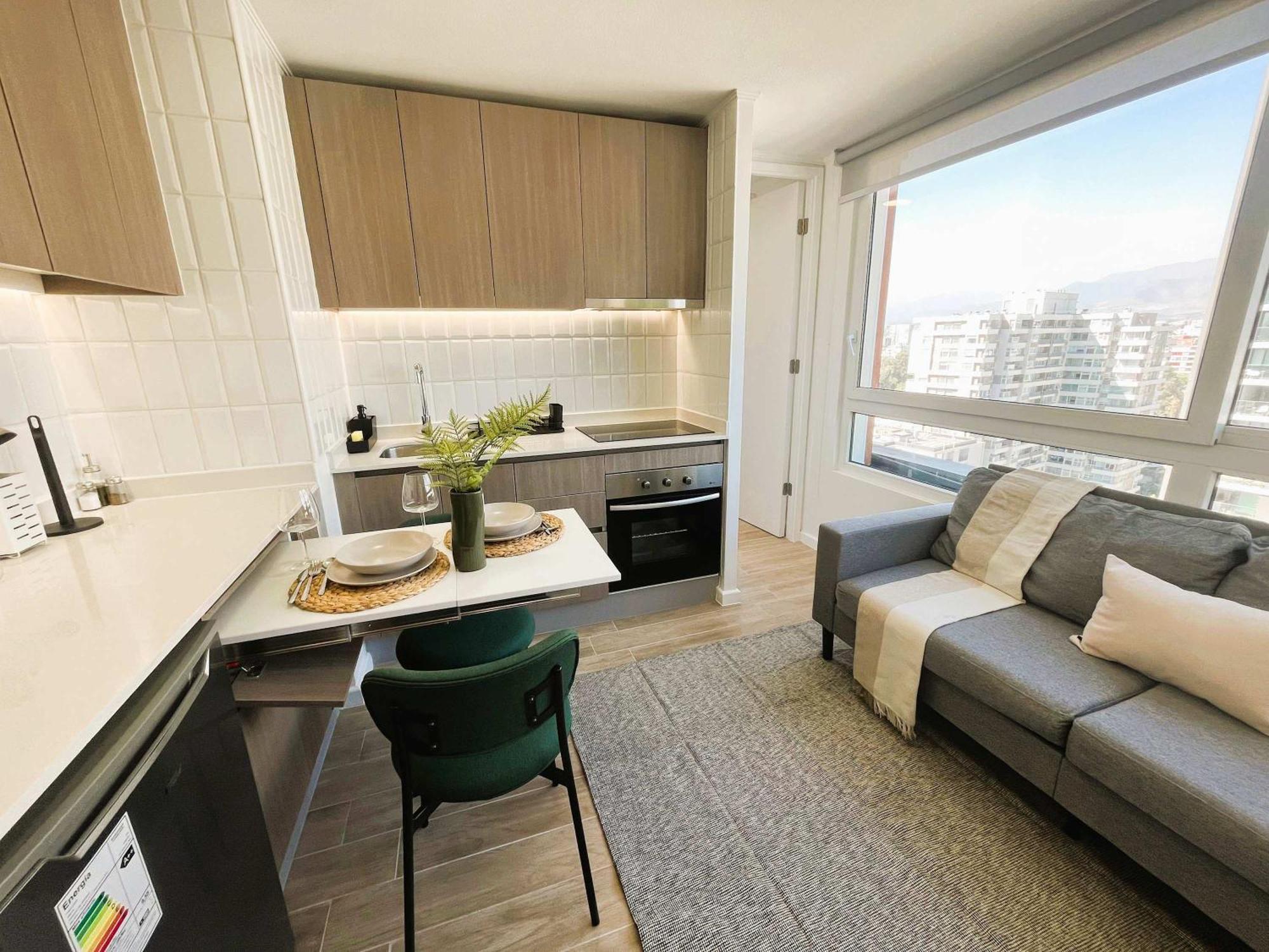 Apartamento Hom I Estudio Nuevo En Calle Marchant Pereira Nunoa Mp0516 Santiago